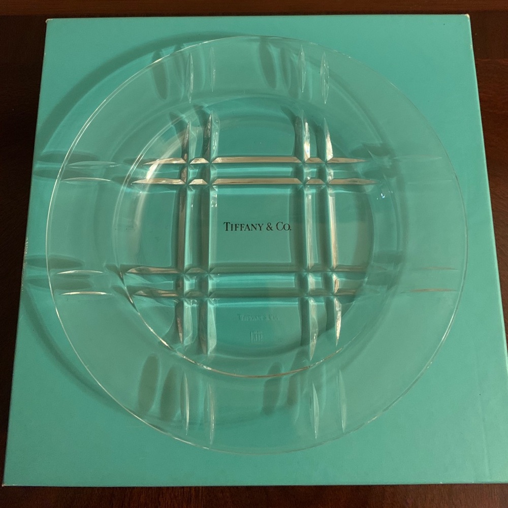 New Tiffany Crystal Plate